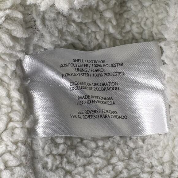 ORVIS Gray &‎ White Pullover Sweater Sherpa Lined 1/4 Zip Men's Size XXL Winter - Picture 7 of 8